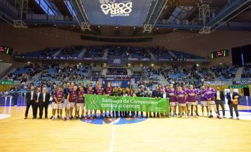 Jugadores del Monbus Obradoiro lucirán el brazalete verde en su partido en casa como símbolo de apoyo a las personas con cáncer