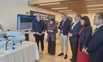 Acto de inauguración de la sede gallega del centro aeroespacial