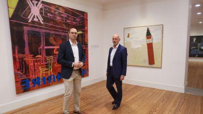El comisario, Diego Gascón, presentó en el Centro Obra Social Abanca la exposición 'Pintura escrita. Arte e literatura. Colección Abanca' @EFE Xoán Rey (3)