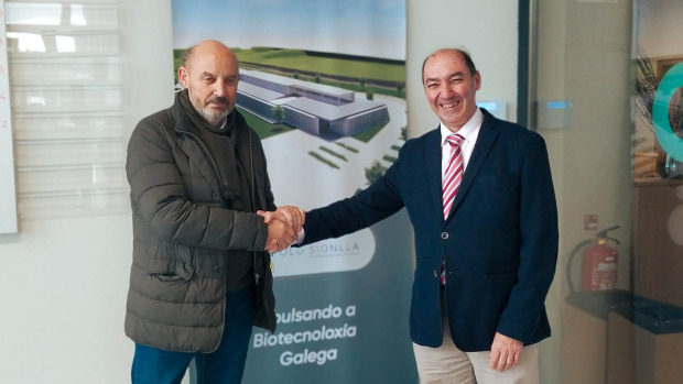 José Fernández Alborés e Eduardo García Erquiaga, durante a presentación do novo programa formativo para empresas do Tambre