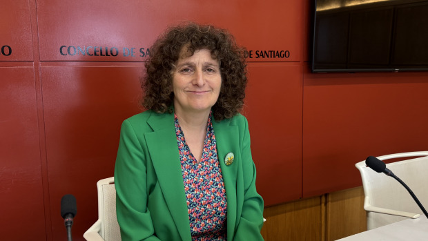La alcaldesa de Santiago, Goretti Sanmartín
