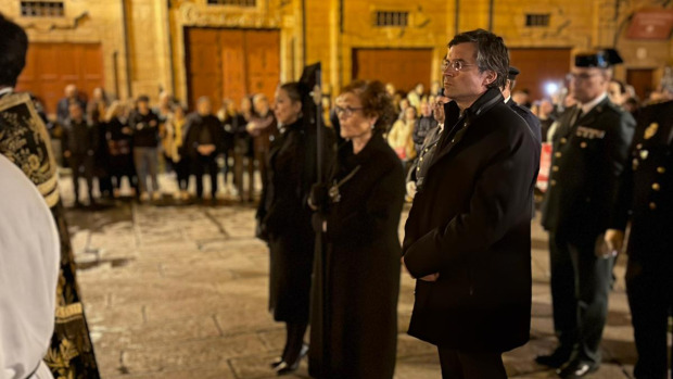 Borja Verea, durante una de las procesiones