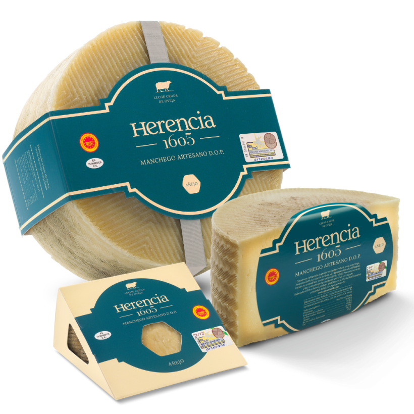 Queso Manchego Herencia 1605 Añejo