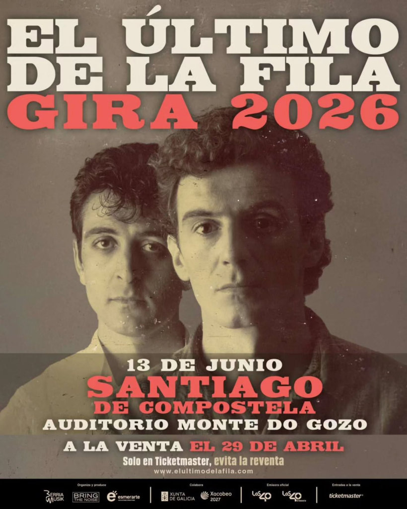 Cartel oficial del espectáculo, que finalmente tendrá lugar en el Monte do Gozo
