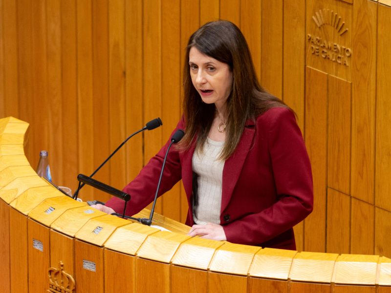 Maria Jose Gomez Rodriguez, en el Parlamento de Galicia