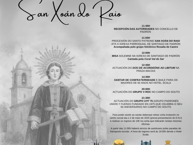 Cartel San Xoan de Raio 2025