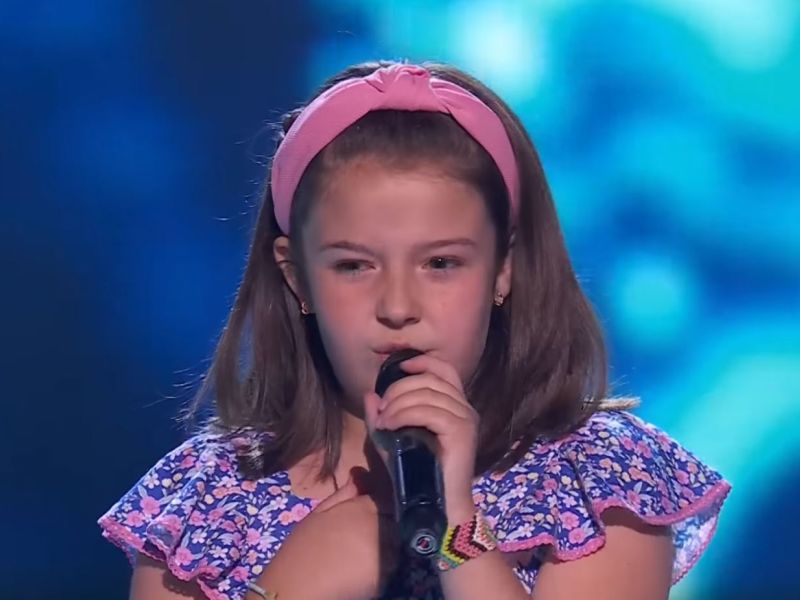 Adriana, durante su actuacion