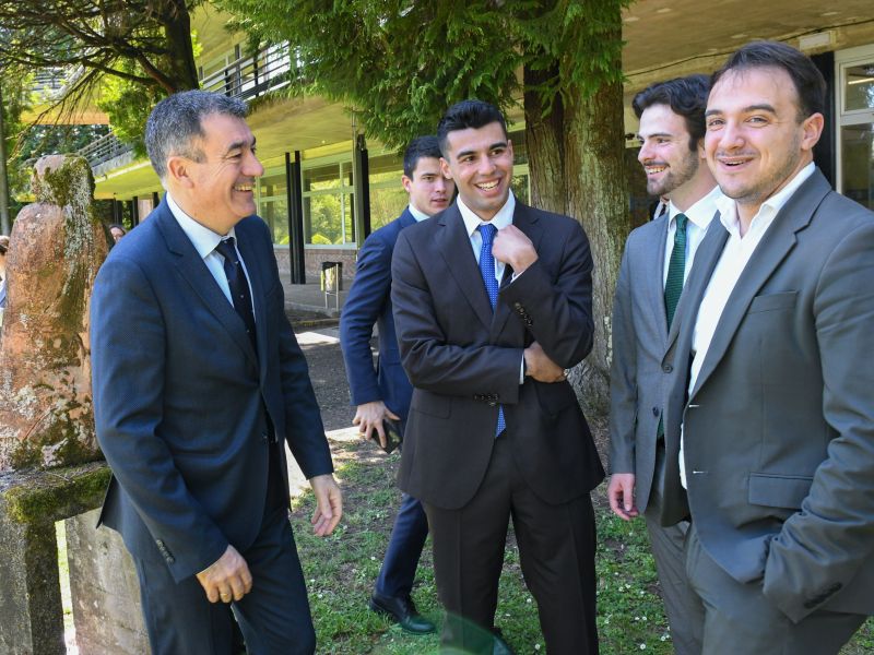 Un momento de la visita del conselleiro