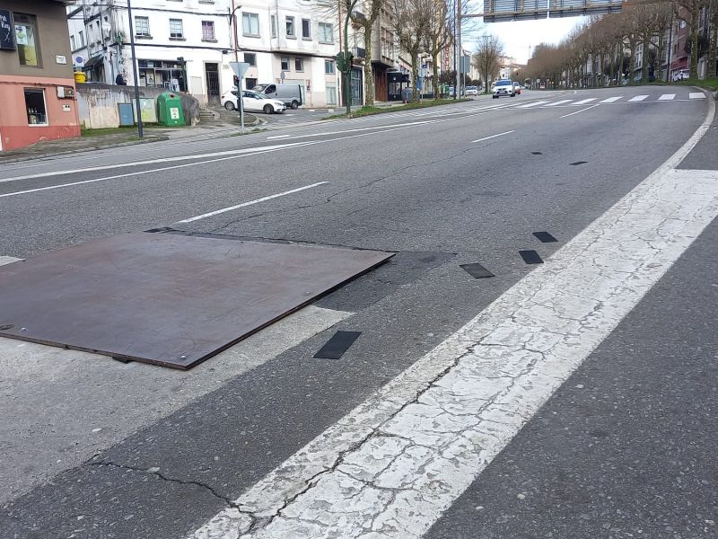 Pavimento de la Avenida de Lugo