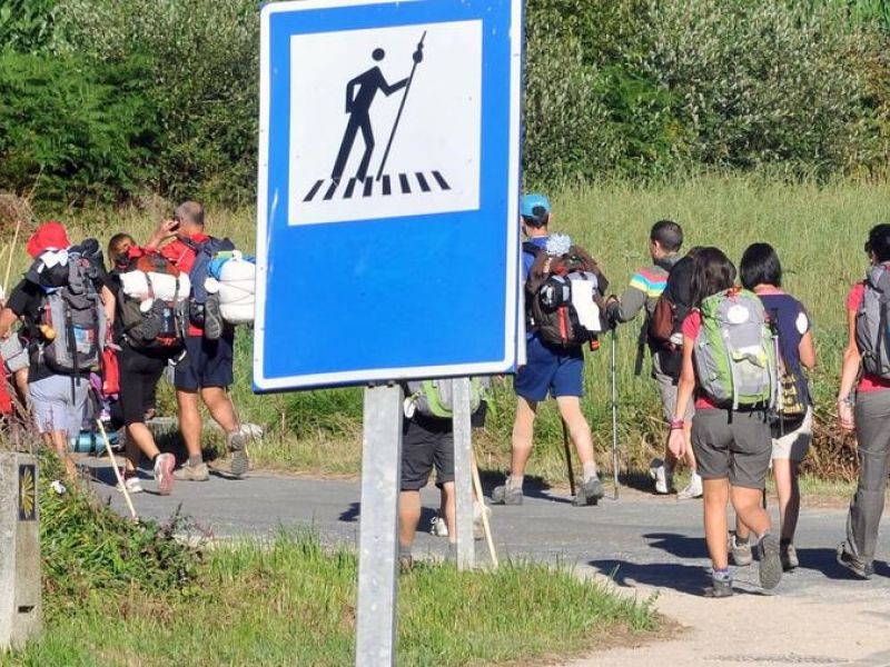 Peregrinos en el Camino de Santiago