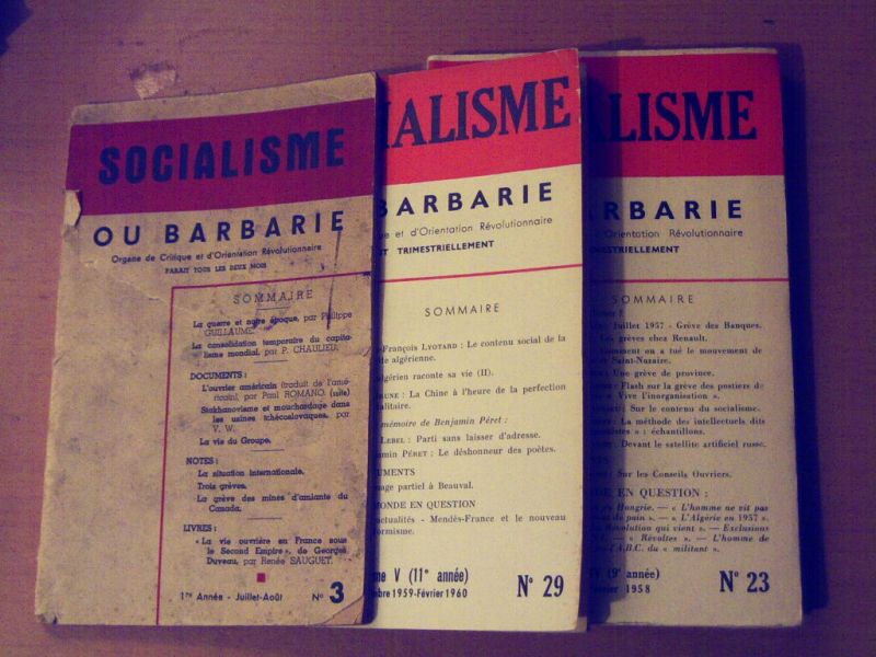 Socialisme ou barbarie