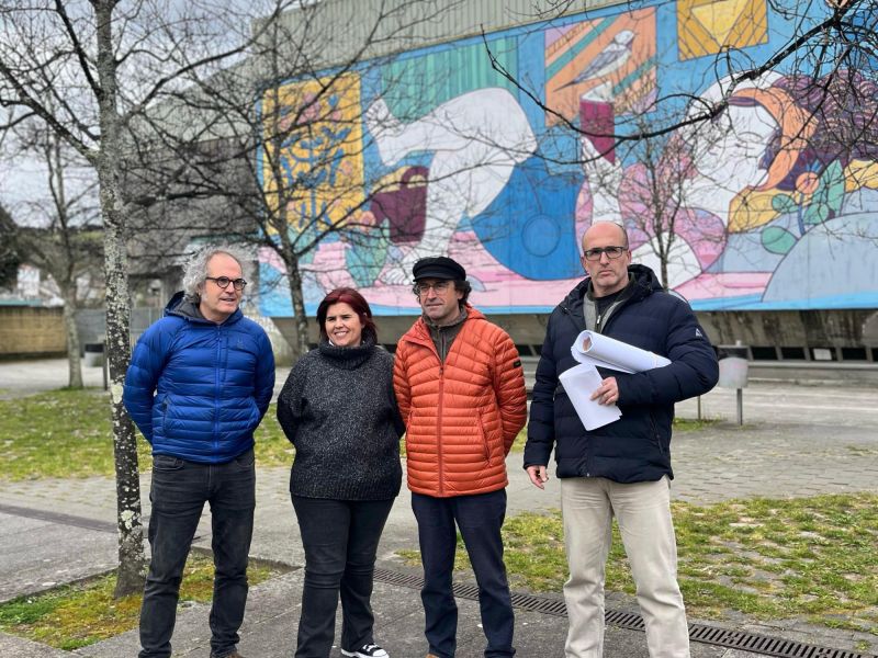 Los representantes municipales, en una visita realizada hoy al complejo