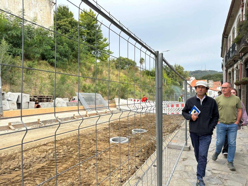 El concejal, durante una visita a las obras