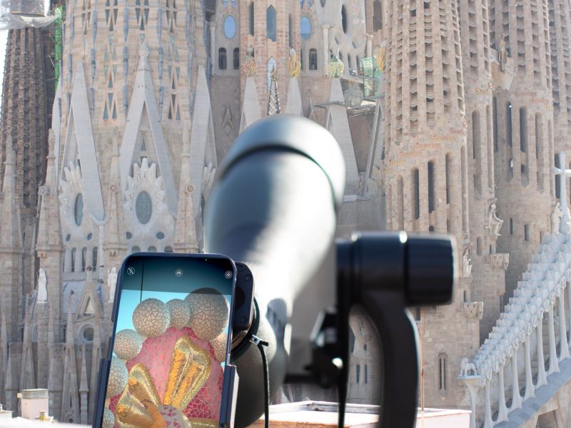 La misma actividad en la Sagrada Familia