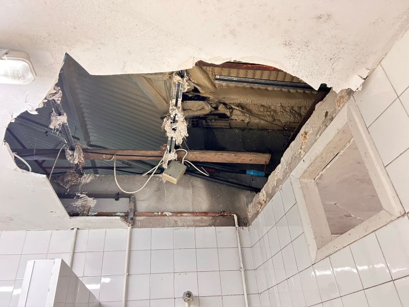 Estado de los techos del bano