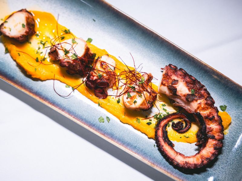 Pulpo del restaurante O semu00e1foro de Fisterra