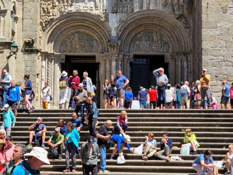 Casco Histu00f3rico de Compostela repleto de turistas ELADIO GONZALEZ LOIS