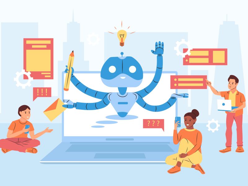 2303 q897 002 s m009 c10 chat bot flat illustration