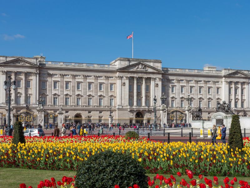 Buckingham Palace from gardens, London, UK Diliff (cropped)