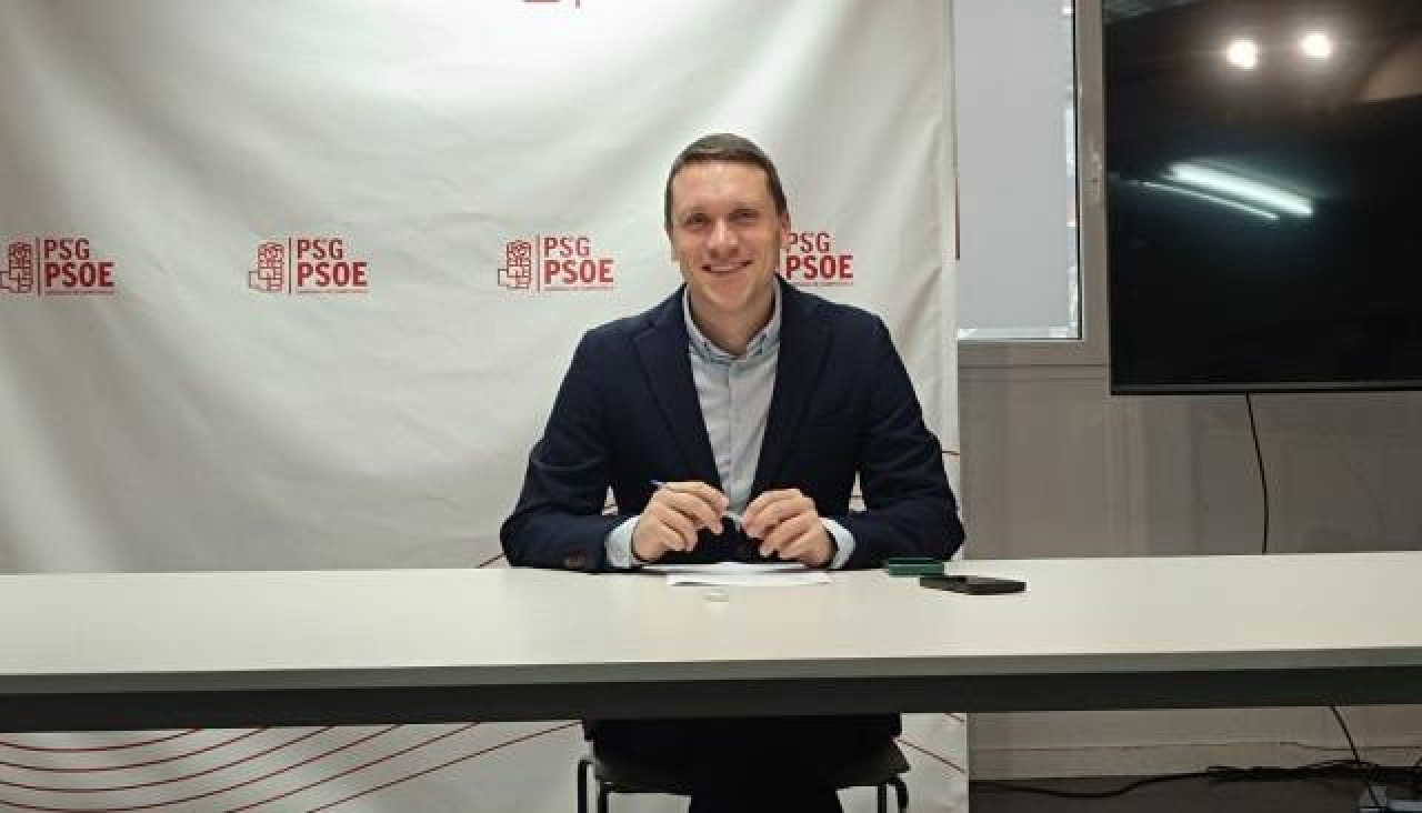 El actual secretario xeral del PSOE compostelano, Aitor Bouza