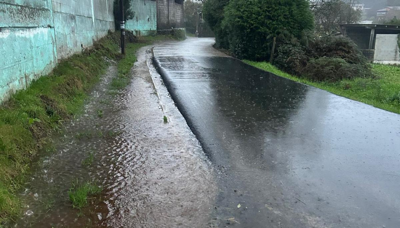 Imagen de acumulación de agua en uno de los puntos afectados tras las lluvias