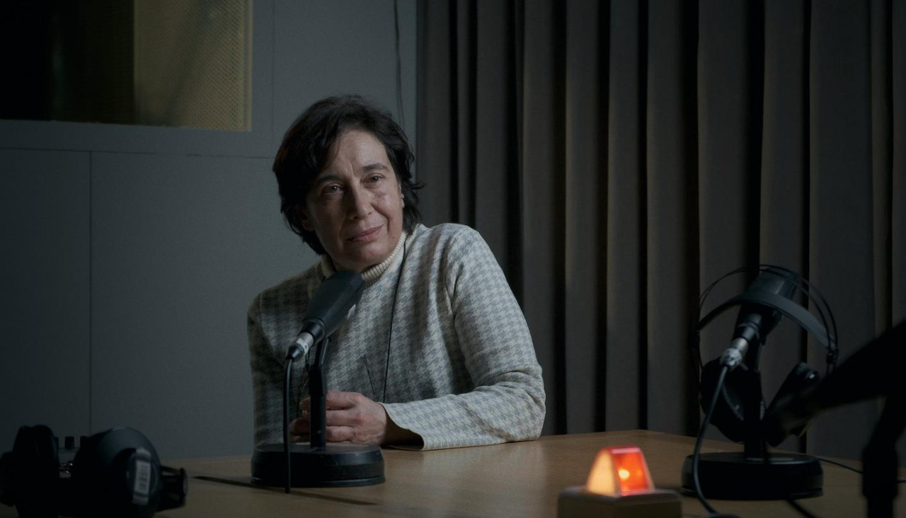 Celia Balboa, durante su aparición en el documental ‘En loita’, que abordará la memoria oral y el papel de las mujeres en el movimiento estudiantil gallego