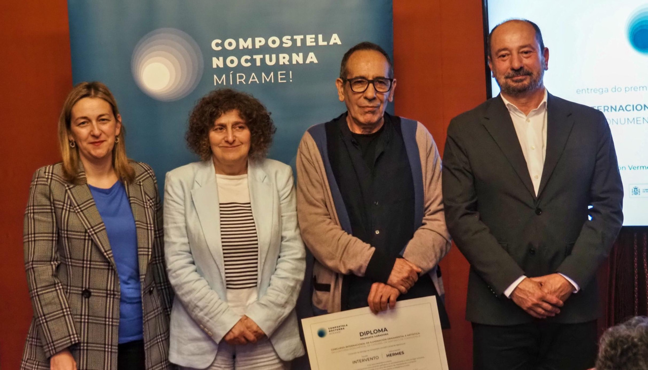 O proxecto Hermes, de Intervento, foi o gañador do Concurso Internacional de Iluminación Ornamental da contorna da Catedral de Santiago