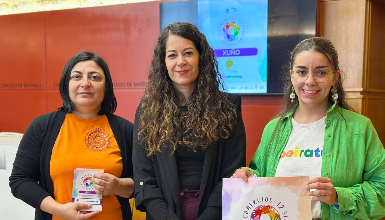 A campaña '12 Comercios, 12 Sensibilidades' desenvolve durante xuño en Santiago actividades de divulgación e participación comunitaria centradas na saúde e os coidados