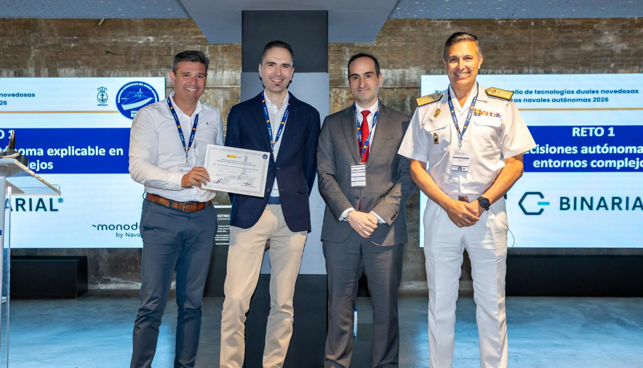 Binarial ha sido adjudicataria de dos retos estratégicos del programa EEBA impulsado por la Armada Española para el desarrollo de tecnologías de buques autónomos