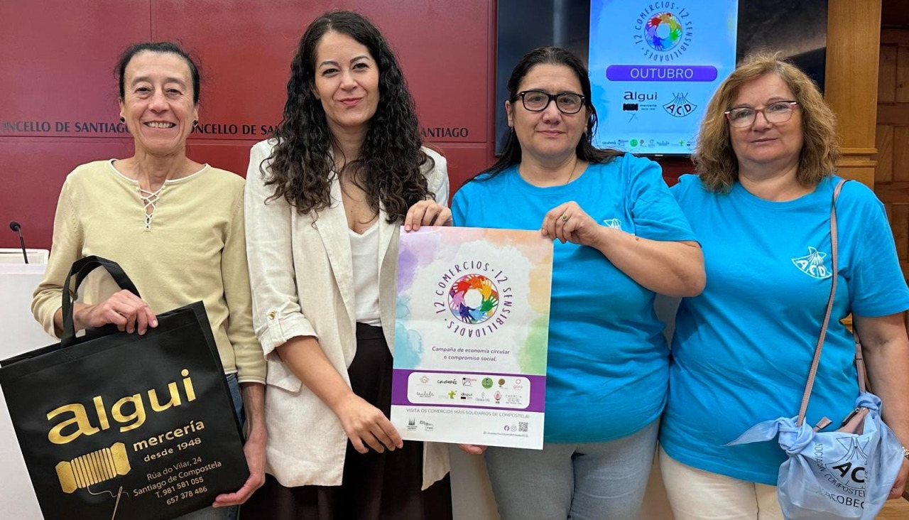 La mercería Algui, en la zona vieja de Santiago, acogerá durante octubre un espacio informativo de la Asociación Compostelá de Diabetes
