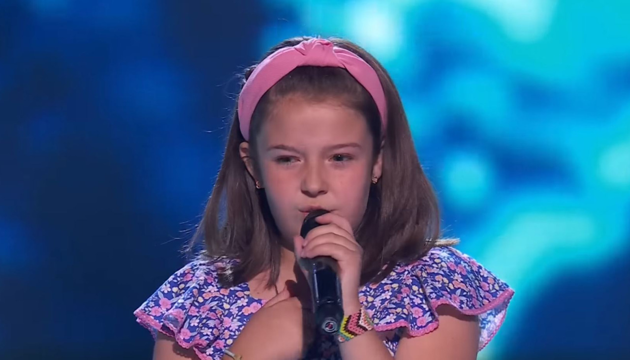 Adriana, durante su actuacion