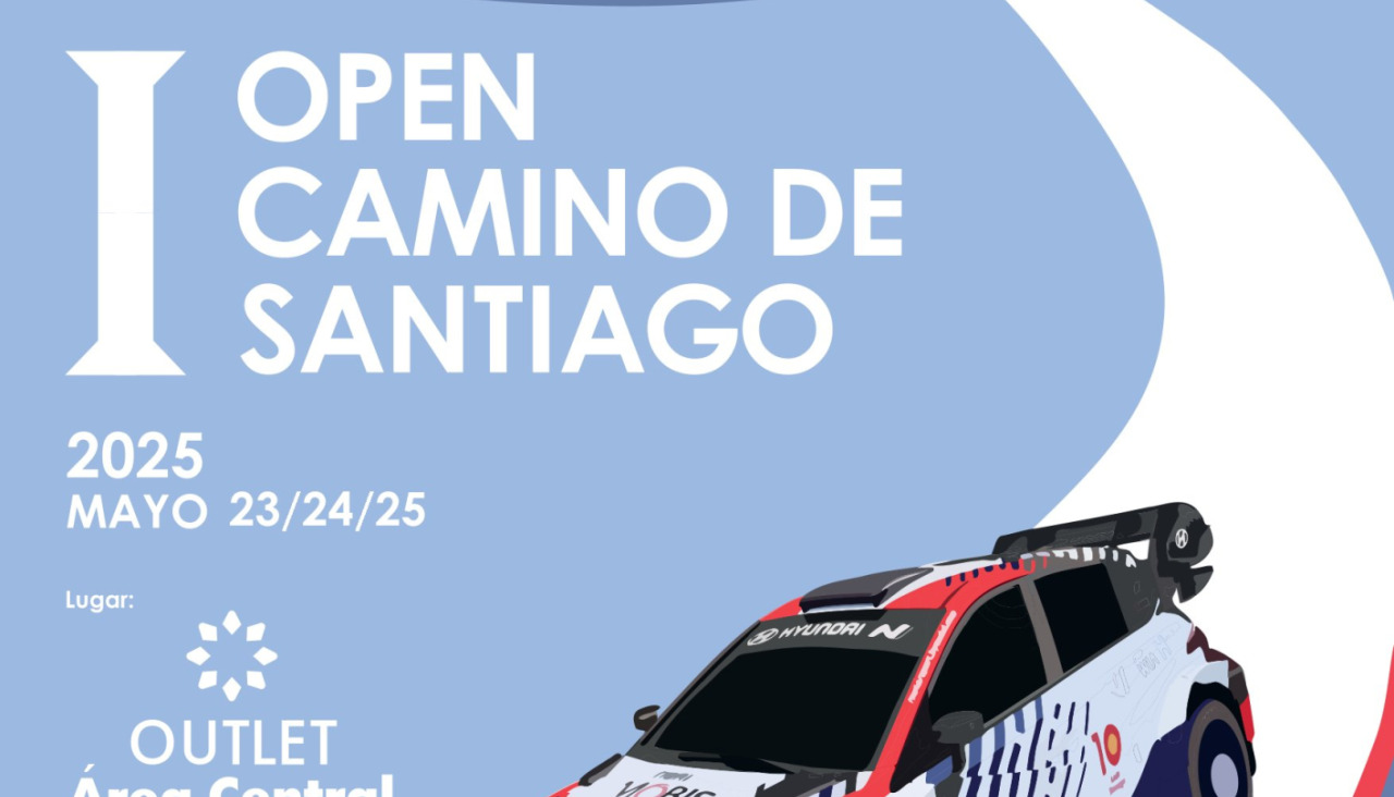 Cartel del I Open Rallyslot Camino de Santiago