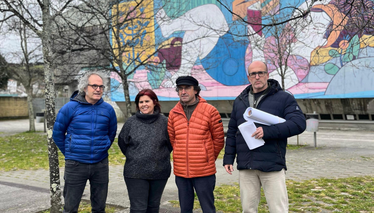 Los representantes municipales, en una visita realizada hoy al complejo