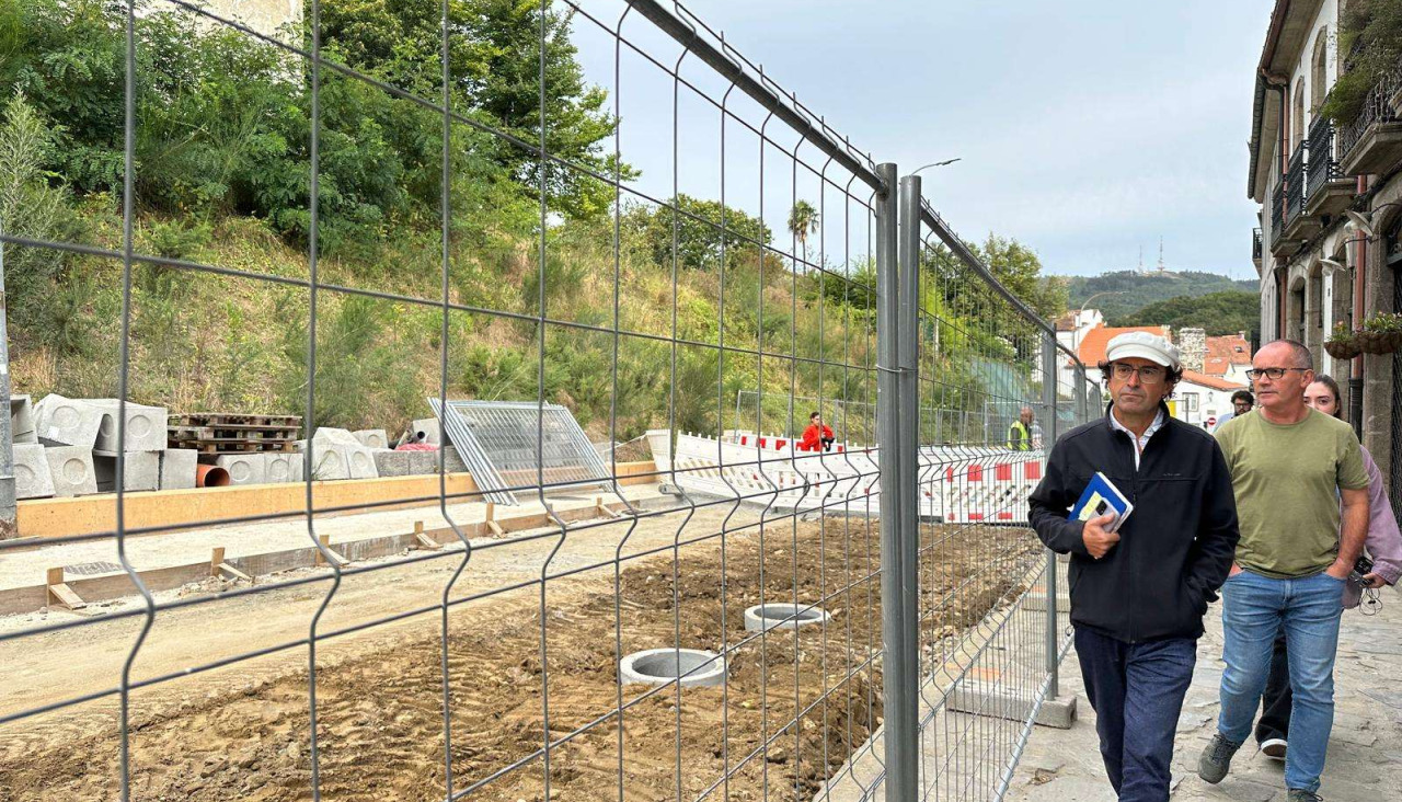 El concejal, durante una visita a las obras