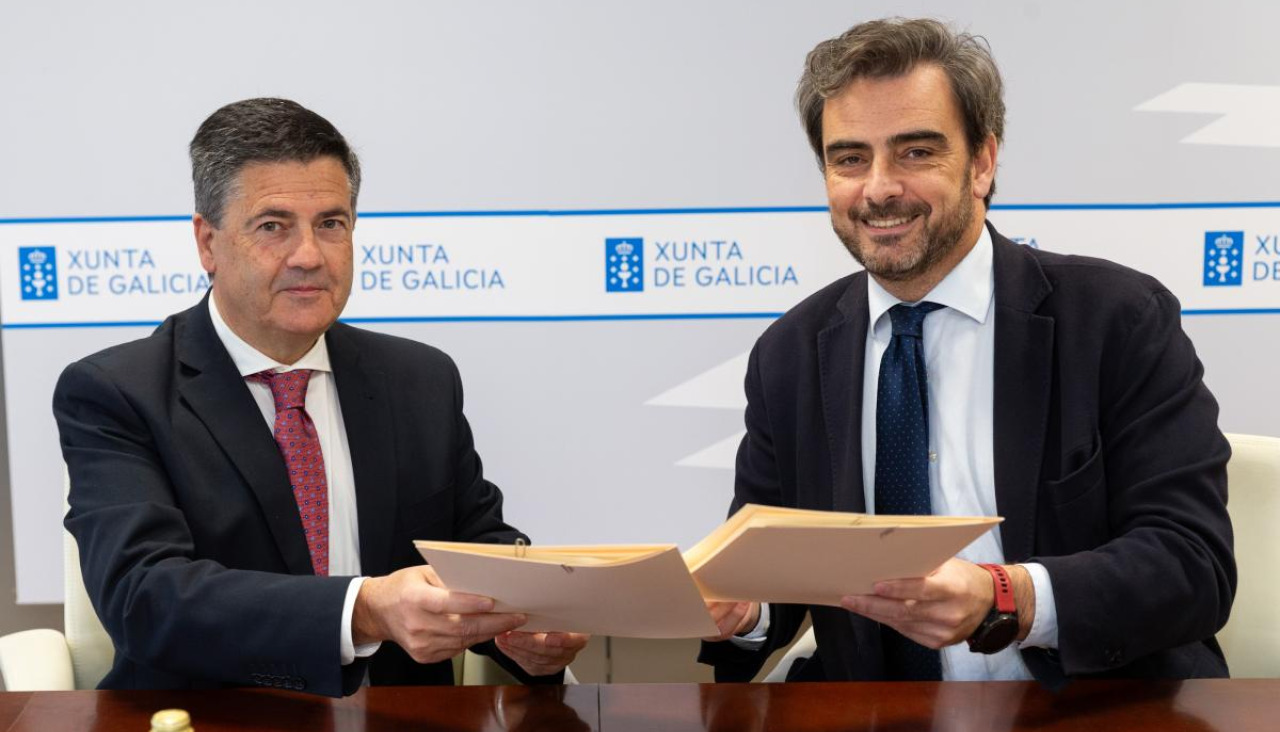 Momento de la firma del convenio