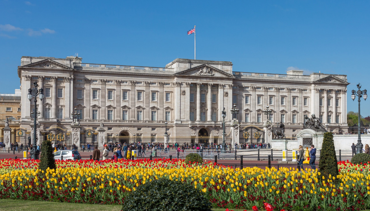 Buckingham Palace from gardens, London, UK Diliff (cropped)