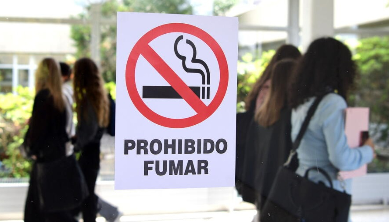 Cartel de prohibido fumar