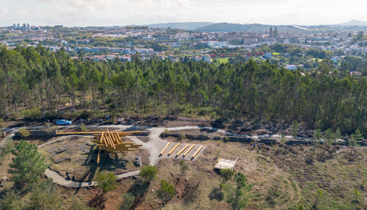 Vista aérea de la estructura
