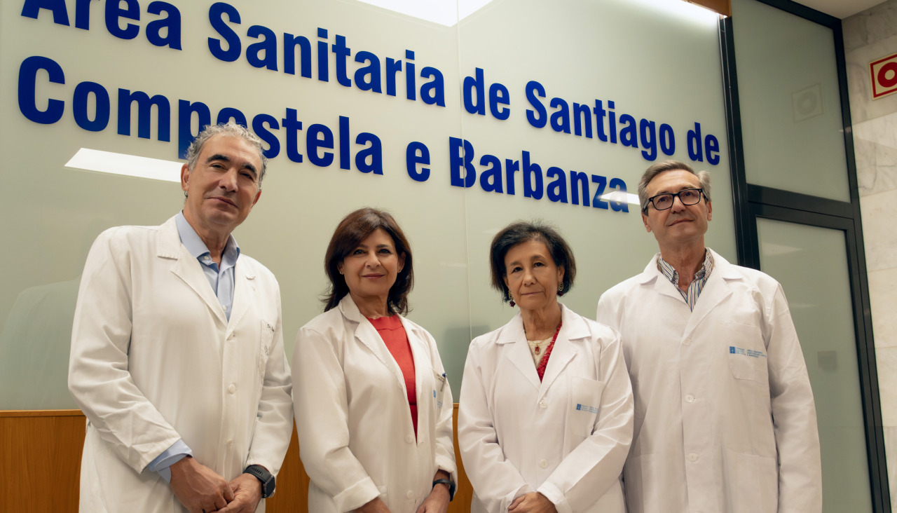 Los investigadores del grupo de Metodología de la Investigación del IDIS, Juan Sánchez Castro, Mar Calvo Malvar, Carmen Fernández Merino y Francisco Gude Sampedro