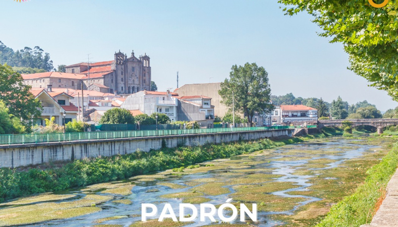 Cartel promocional da candidatura de Padrón a Pobo Máxico de España 2026