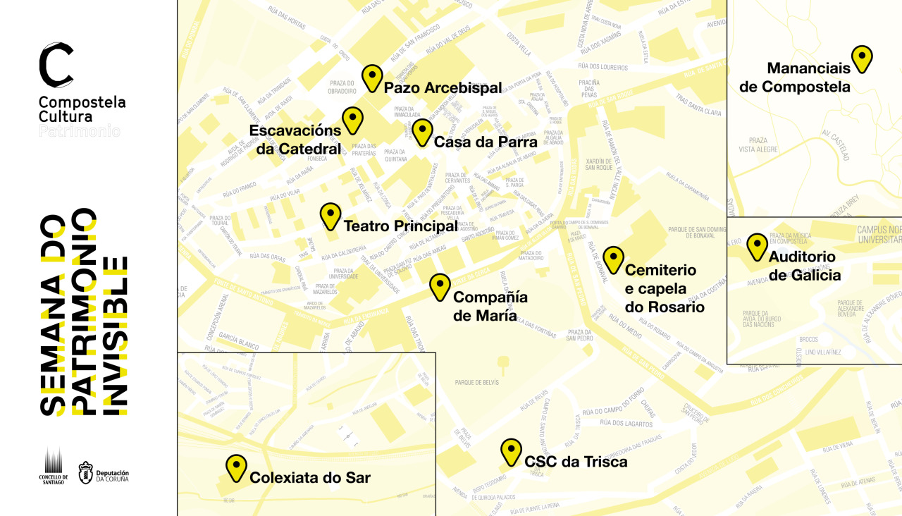 Mapa da Semana do Patrimonio Invisible
