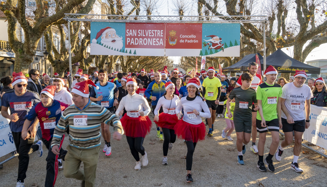 Imaxe doutra edición da San Silvestre padronesa