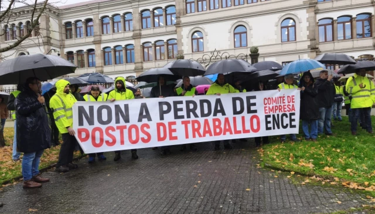 Imagen de archivo de una protesta de Ence