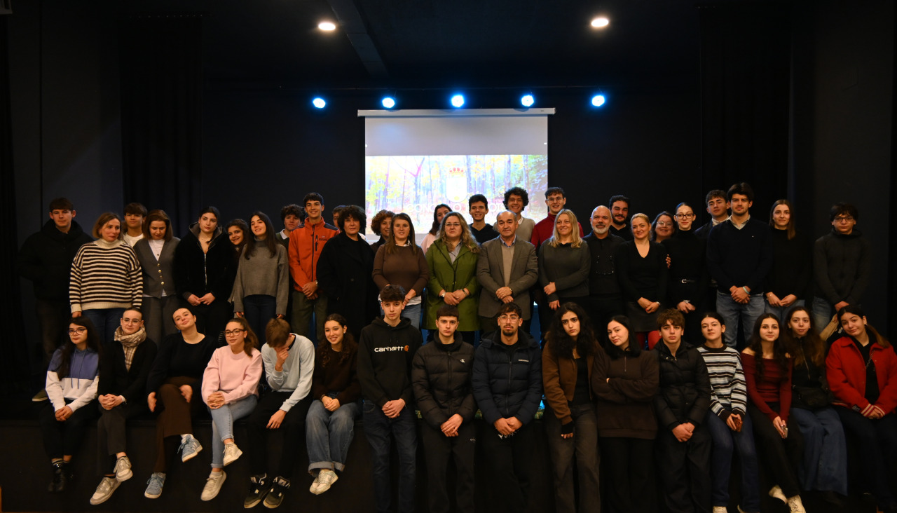 Foto de familia dos participantes no intercambio