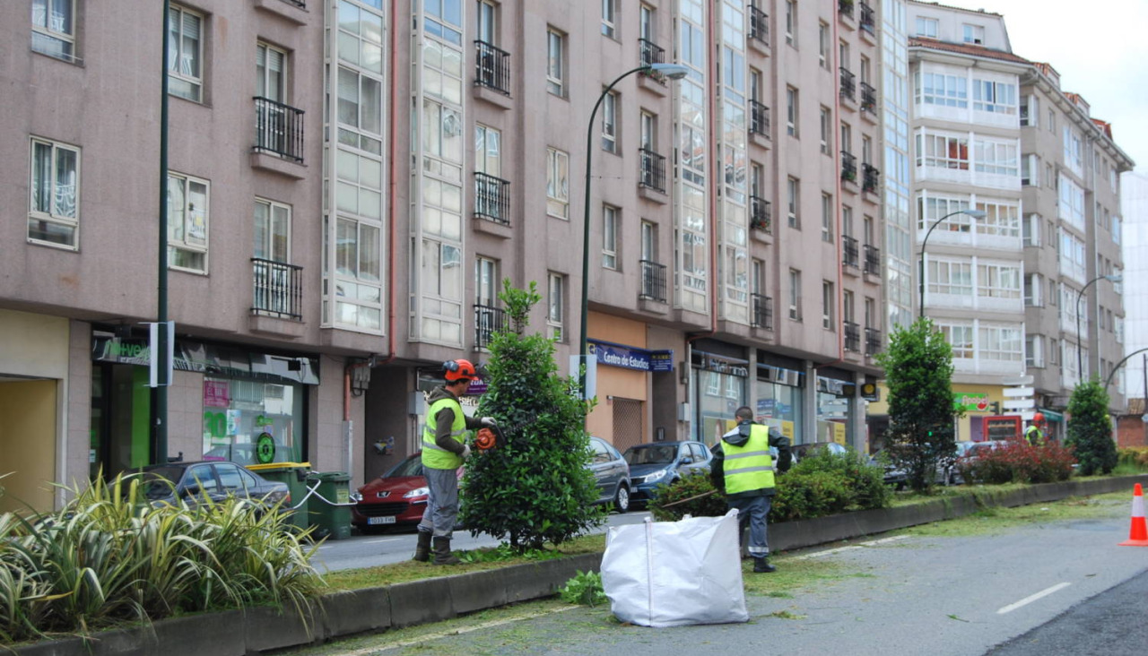 Avenida Rosalía de Castro de Milladoiro, en Ames