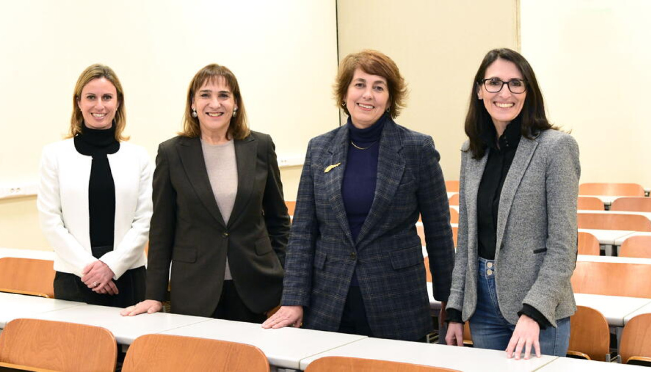 Maite Flores, María José López Couso, Alba Nogueira y Rosa Crujeiras