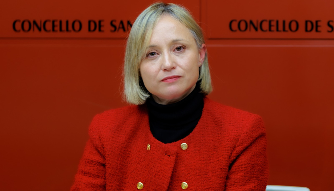 La concejala socialista, Marta Abal, en rueda de prensa