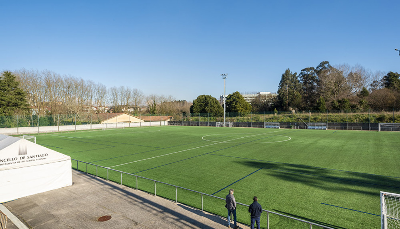 Campo de fútbol de Conxo, en una foto de archivo