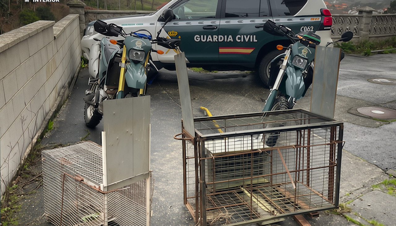 Jaulas-trampa intervenidas en una finca privada de Rois