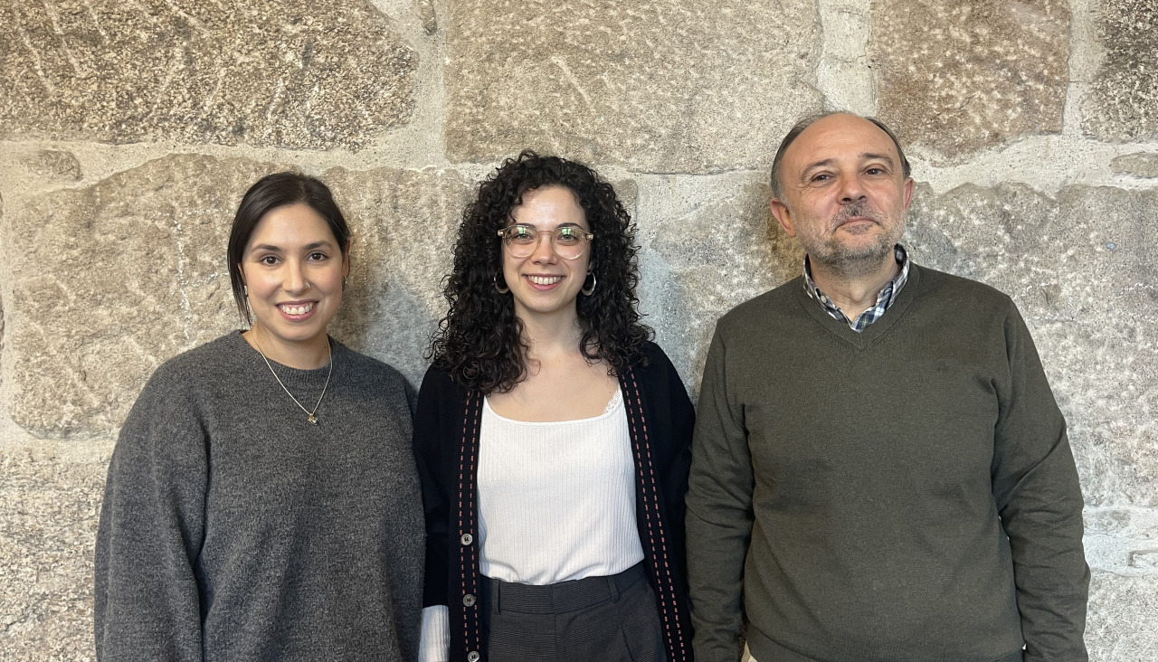 De izquierda a derecha, Cristina Candal, Lucía Rodríguez y Alberto Ruano